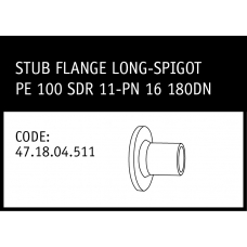 Marley Friatec Stub Flange Long-Spigot PE 100 SDR 11-PN 16 180DN - 47.18.04.511